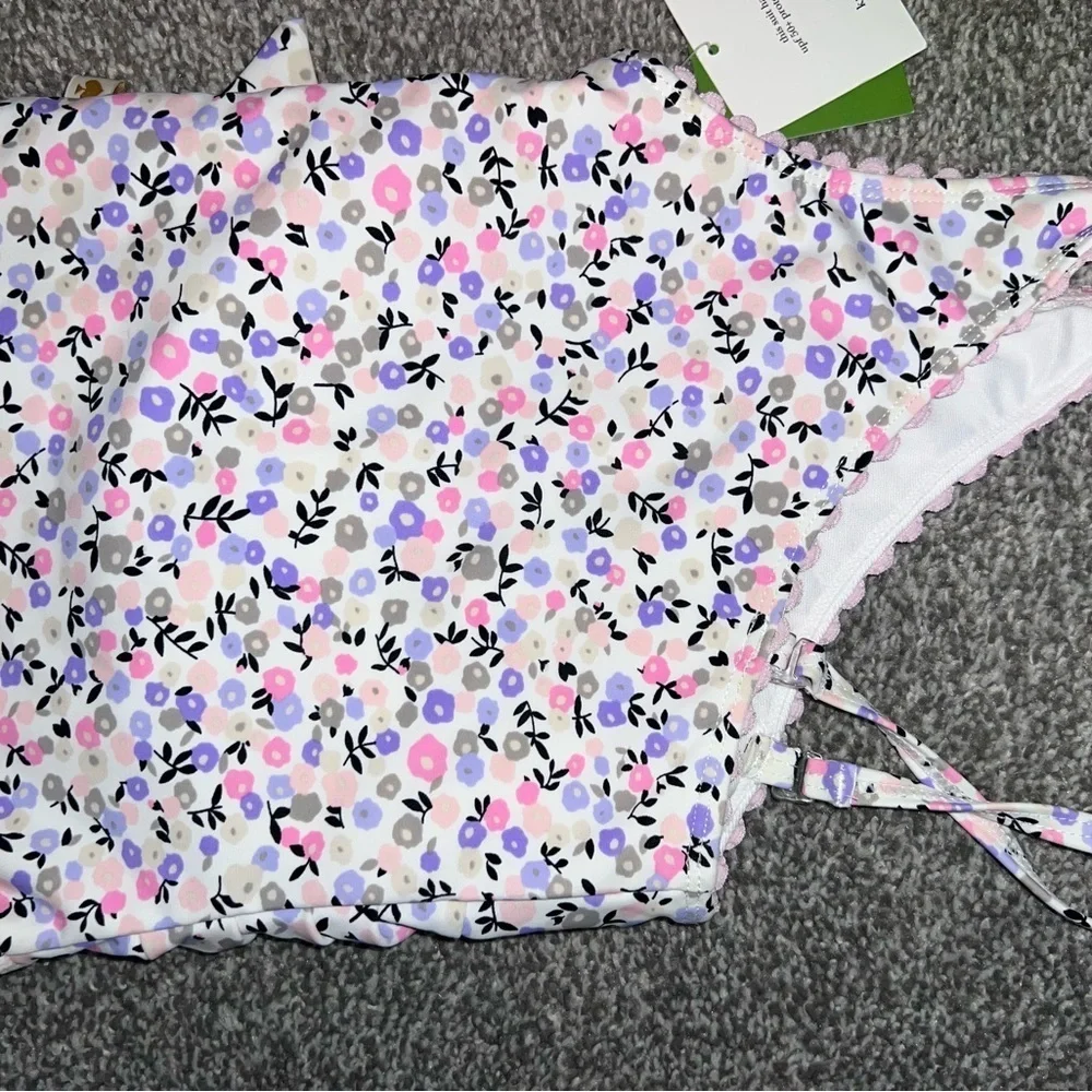Kate Spade New York Girls Shoulder One-Piece Mini Floral new with tags